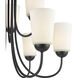Ivey Lake 9 Light 25.25 inch Matte Black Chandelier Ceiling Light